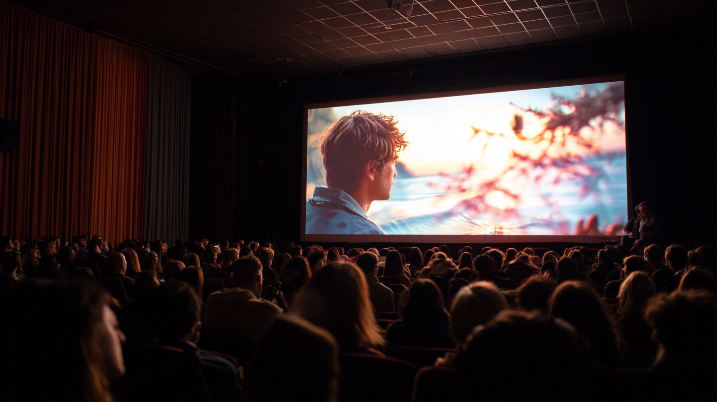 冬の上映会イメージ:親子で映画を観る様子