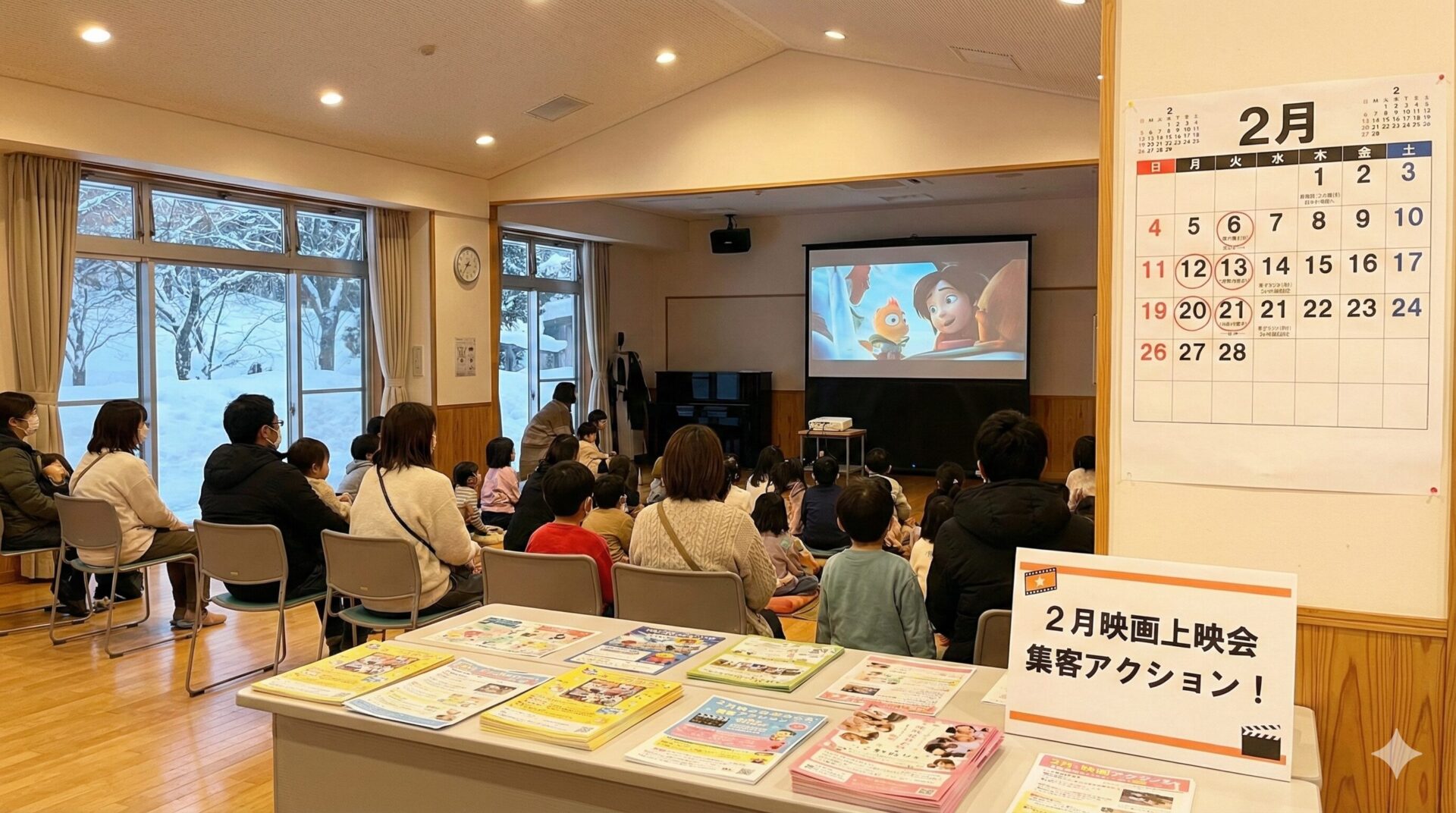 2月の映画自主上映会で集客するコツ｜作品選びと宣伝段取り